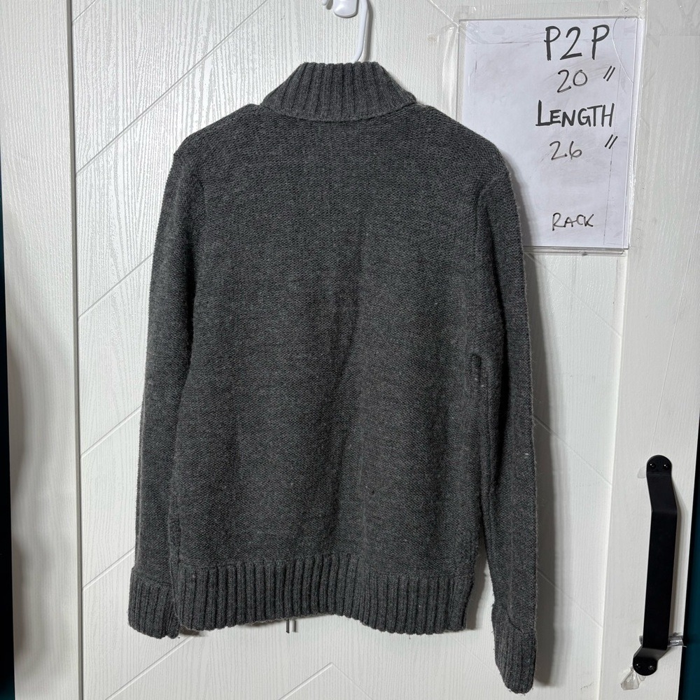 Britches Gray‎ Full Zip Wool Blend Sweater M/M Minimalist Classic Normcore - Picture 7 of 8